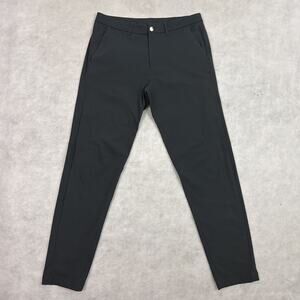Lululemon Commission Pants Mens 32 Gray Slim Fit Warpstreme Chino Golf LM5439S